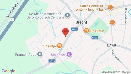 Apartments for rent i Brecht - kort over placeringen
