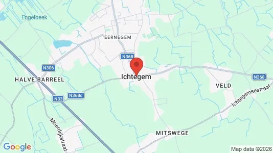 Houses for rent i Ichtegem - kort over placeringen