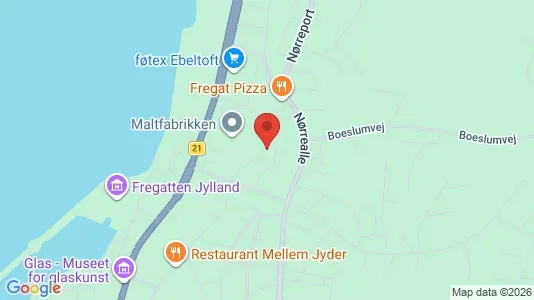 Apartments for rent i Ebeltoft - kort over placeringen