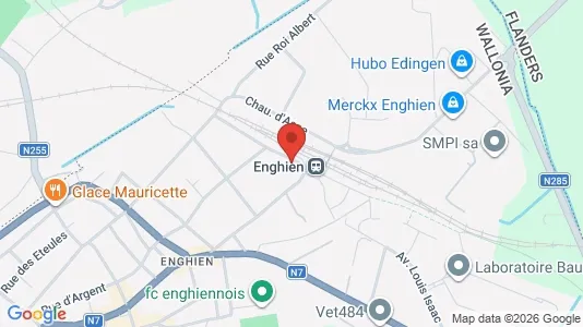 Apartments for rent i Edingen - kort over placeringen