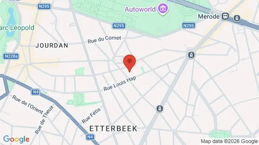 Apartments for rent i Brussels Etterbeek - kort over placeringen