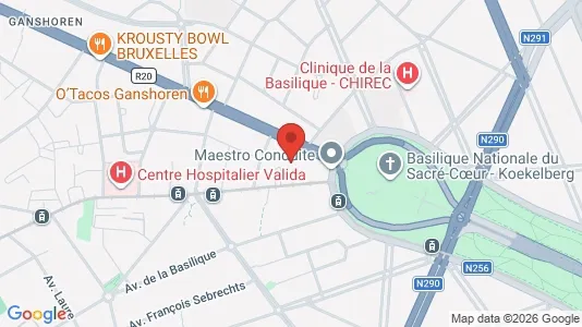 Apartments for rent i Brussels Ganshoren - kort over placeringen