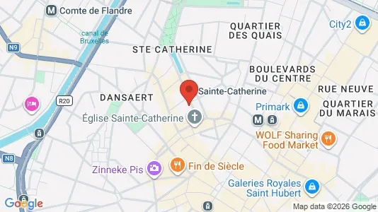Apartments for rent i Stad Brussel - kort over placeringen