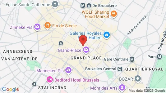 Apartments for rent i Stad Brussel - kort over placeringen