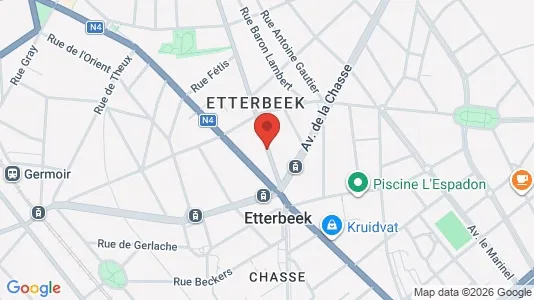 Apartments for rent i Brussels Etterbeek - kort over placeringen