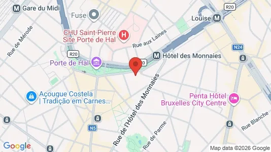 Apartments for rent i Brussels Sint-Gillis - kort over placeringen