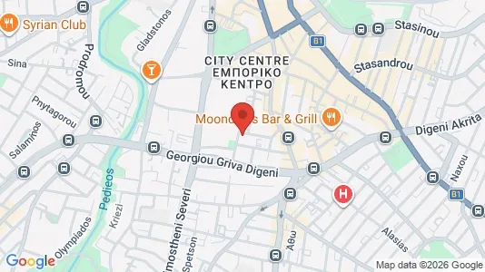 Apartments for rent i Nicosia Lefkosia - kort over placeringen