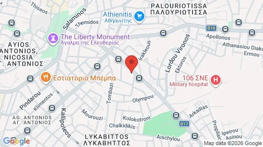 Apartments for rent i Nicosia Aglantzia - kort over placeringen