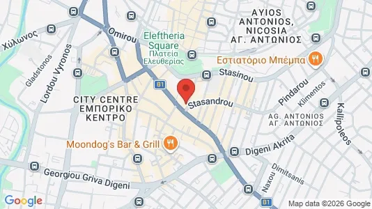 Apartments for rent i Nicosia Lefkosia - kort over placeringen