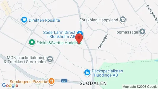 Apartments for rent i Huddinge - kort over placeringen