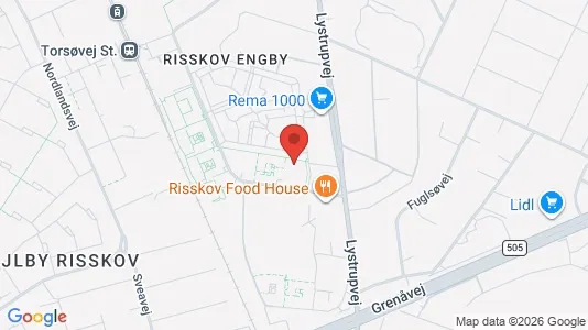 Apartments for rent i Risskov - kort over placeringen
