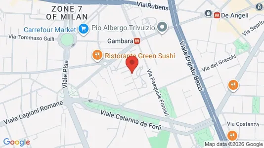 Rooms for rent i Milano Zona 6 - Barona, Lorenteggio - kort over placeringen