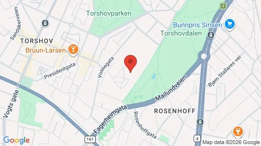 Rooms for rent i Oslo Sagene - kort over placeringen