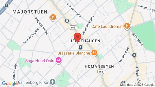 Apartments for rent i Oslo Frogner - kort over placeringen