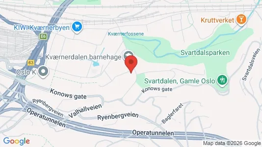 Rooms for rent i Oslo Gamle Oslo - kort over placeringen