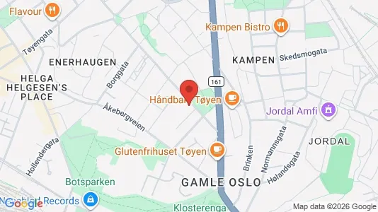 Rooms for rent i Oslo Gamle Oslo - kort over placeringen