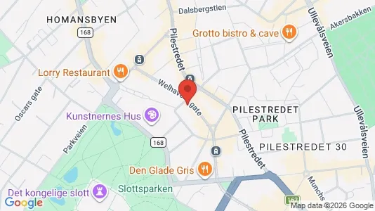 Rooms for rent i Oslo St. Hanshaugen - kort over placeringen