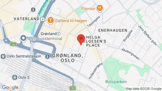 Rooms for rent i Oslo Gamle Oslo - kort over placeringen