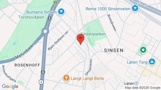 Rooms for rent i Oslo Grünerløkka - kort over placeringen