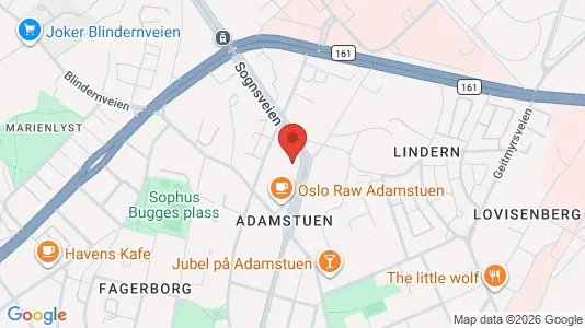 Rooms for rent i Oslo St. Hanshaugen - kort over placeringen