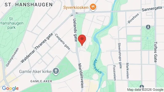 Rooms for rent i Oslo Grünerløkka - kort over placeringen