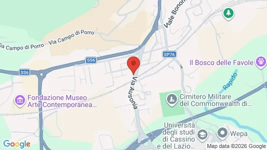Apartments for rent i Cassino - kort over placeringen