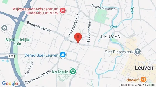 Apartments for rent i Leuven - kort over placeringen