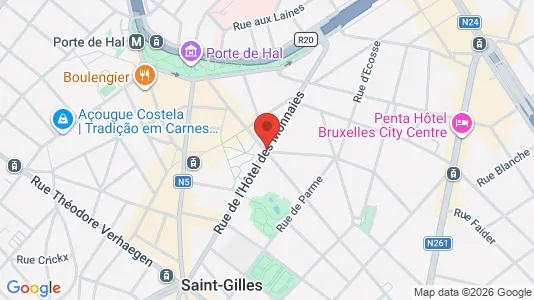 Apartments for rent i Brussels Sint-Gillis - kort over placeringen