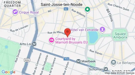 Apartments for rent i Stad Brussel - kort over placeringen
