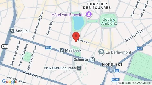 Apartments for rent i Stad Brussel - kort over placeringen