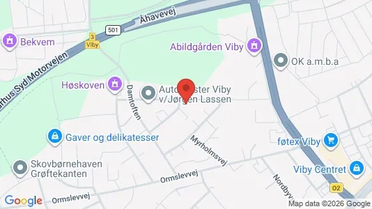 Apartments for rent i Risskov - kort over placeringen