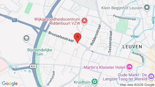 Apartments for rent i Leuven - kort over placeringen