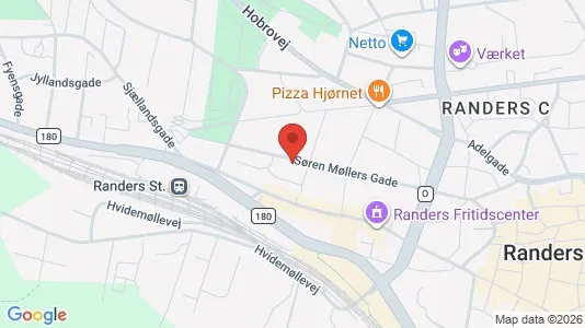 Apartments for rent i Randers C - kort over placeringen