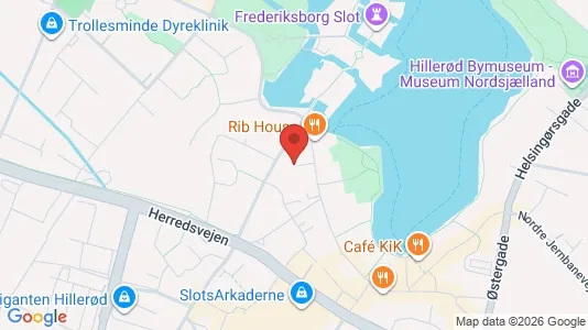 Apartments for rent i Hillerød - kort over placeringen