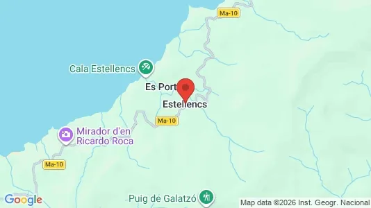 Apartments for rent i Estellencs - kort over placeringen