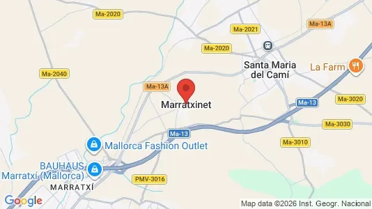 Houses for rent i Marratxí - kort over placeringen