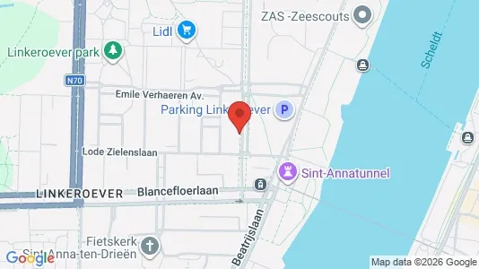 Apartments for rent i Stad Antwerp - kort over placeringen