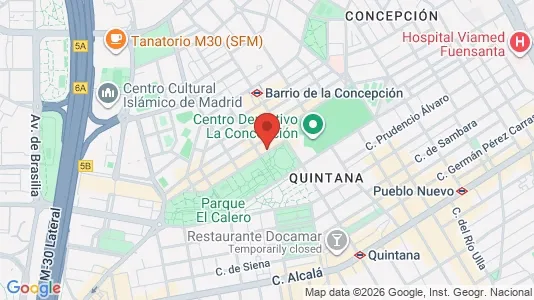 Apartments for rent i Madrid Ciudad Lineal - kort over placeringen