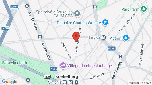 Apartments for rent i Brussels Jette - kort over placeringen