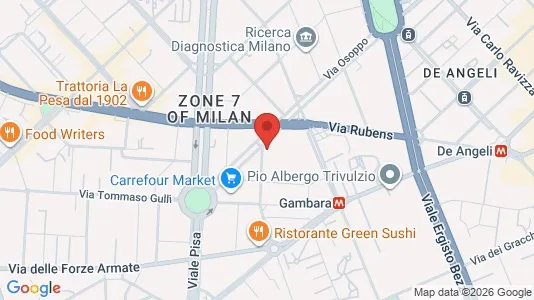Rooms for rent i Milano Zona 6 - Barona, Lorenteggio - kort over placeringen