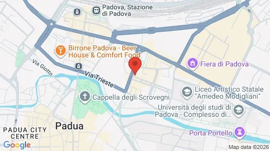 Rooms for rent i Padua - kort over placeringen