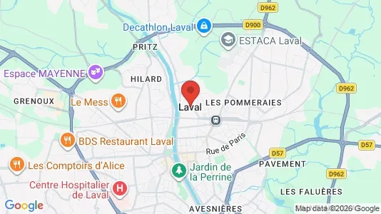 Apartments for rent i Laval - kort over placeringen
