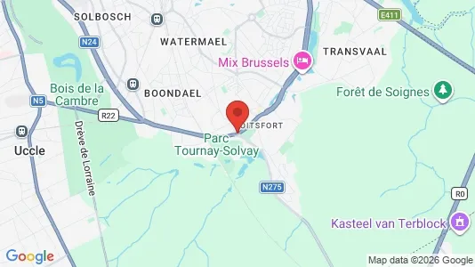 Houses for rent i Brussels Watermaal-Bosvoorde - kort over placeringen