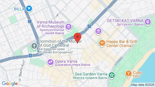 Apartments for rent i Varna Odessos - kort over placeringen