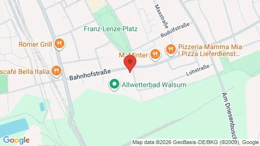 Apartments for rent i Duisburg - kort over placeringen