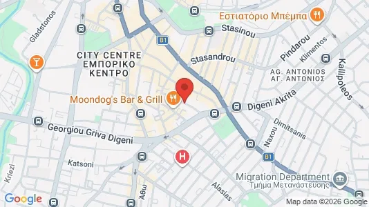 Apartments for rent i Nicosia Lefkosia - kort over placeringen