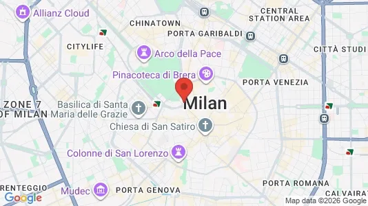 Apartments for rent i Milano Zona 1 - Centro storico - kort over placeringen