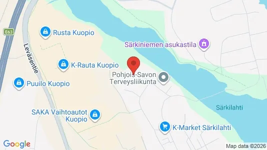 Apartments for rent i Kuopio - kort over placeringen