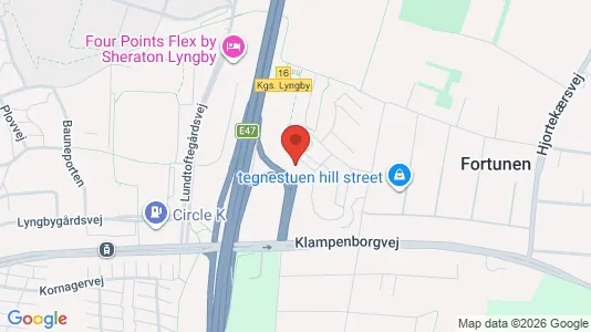 Apartments for rent i Kongens Lyngby - kort over placeringen
