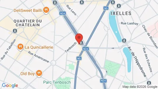 Apartments for rent i Brussels Elsene - kort over placeringen